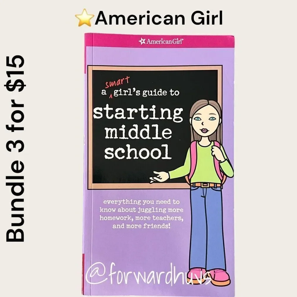 Bundle 3 for $15 American Girl | A Smart Girl’s Guide to Starting Middle School